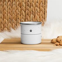 Lade das Bild in den Galerie-Viewer, Emaille Tasse | herz-gepunktet | 350ml