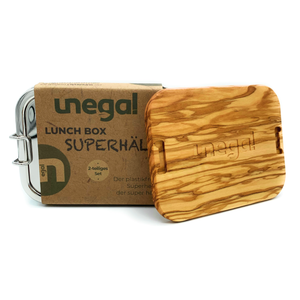 SUPERHÄLT-Bundle | Lunch Box + Olivenholz-Deckel