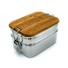 Lade das Bild in den Galerie-Viewer, Olivenholz-Deckel für Lunch Box SUPERHÄLT | 15 x 11 cm