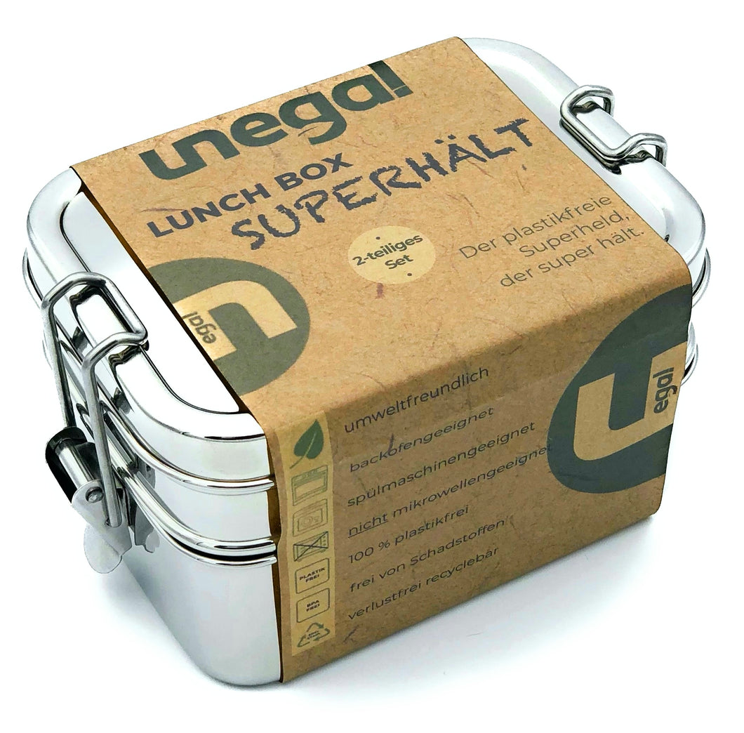 Lunch Box SUPERHÄLT | Edelstahl-Brotdose